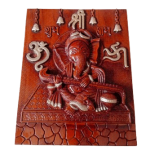 Ganesh Wall Hanging Statue | Ganesha Playing Sitar / Veena Wall Idol for Puja, Home, Living Room Decor | Diwali And Housewarming Gift(18x15) inch