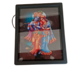 Radha Krishna Photo Frame with Light | Glowing Digital Print Wall Mountable Lightbox Frame for Home Decor And Spiritual Gifting (A4 size)