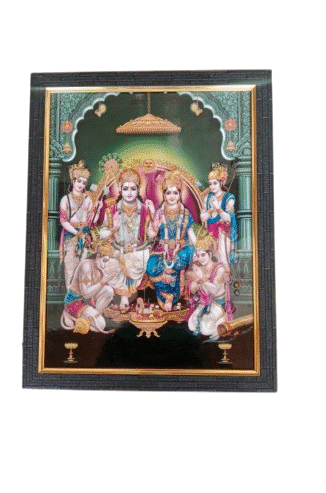 Shree Ram Darbar Photo Frame for Home (8x12) in