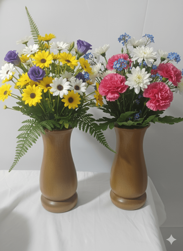Wooden Flower Pot Set