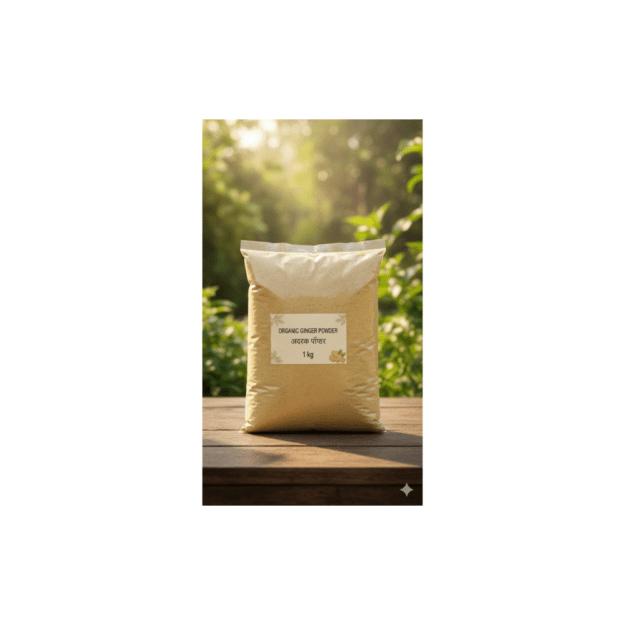 Organic Ginger Powder (Adrak Powder) – 1 kg | Pure And Natural Spice