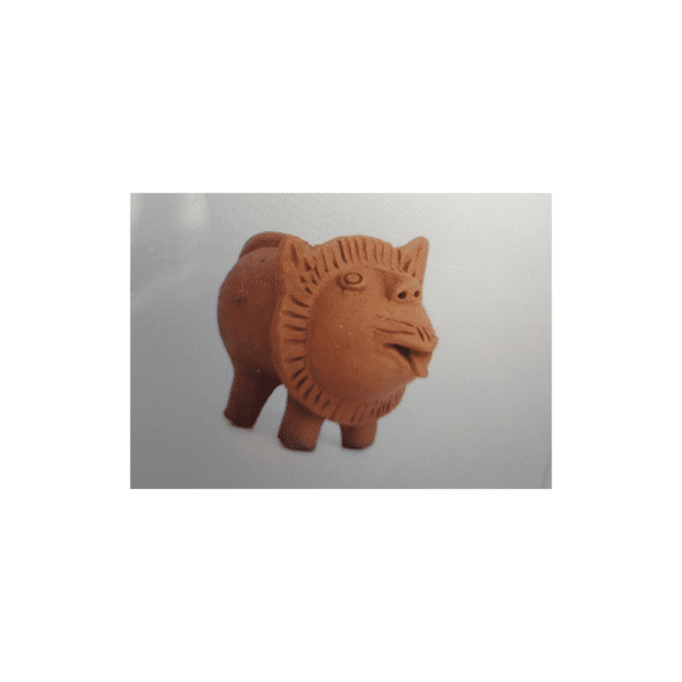 Handcrafted Terracotta Lion Showpiece