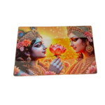 Radhe Krishna Religious Frame with bubble crystal art (2x3)