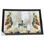 Modern Art Deer Crystal Porcelain Painting