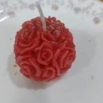 Rose Ball Candle 15 gm (Pack of 3)