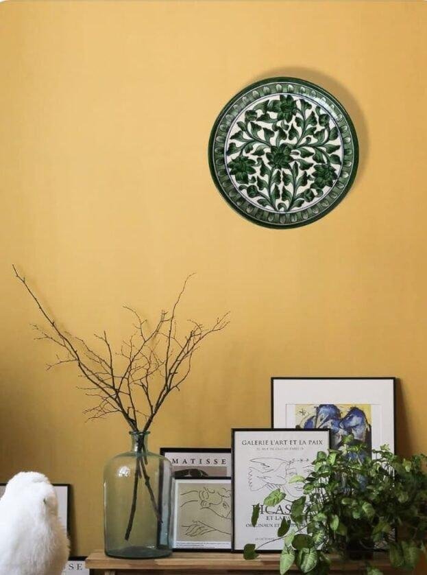 Blue Pottery Jaipur (size -8"inch) wall plate