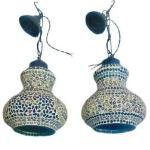 Traditional Jaipury Blue Pottery pair