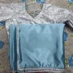 Light blue party wear saree
