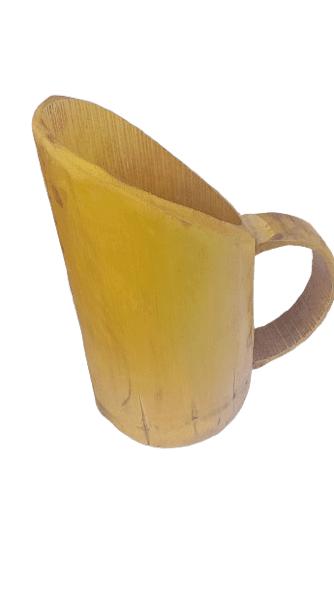 Handcrafted natural bamboo mug (500ml)