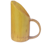 Handcrafted natural bamboo mug (500ml)
