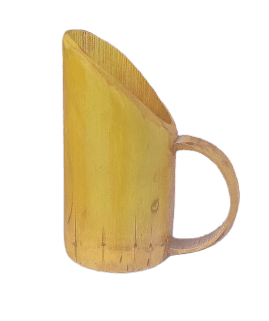 Handcrafted natural bamboo mug (500ml)