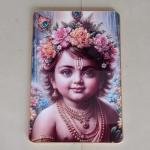 Bal Krishna with bubble crystal art photo frame