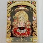 Khatu Naresh Religious Photo Frame with bubble crystal art lhare ka sahara baba shyam hamara l (14x20)