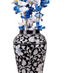 Blue Pottery Flower Vase