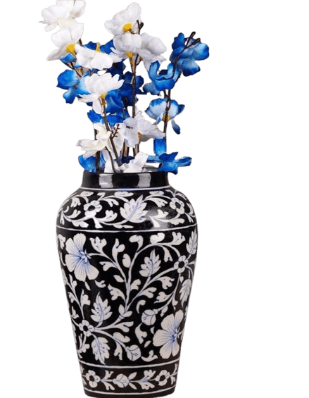 Blue Pottery Flower Vase