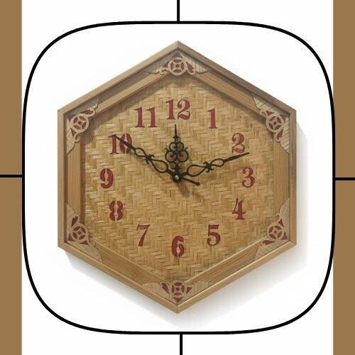 Handmade Bamboo Wall Watch