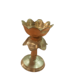 Handcrafted Brass Lotus Diya Stand (size 6")