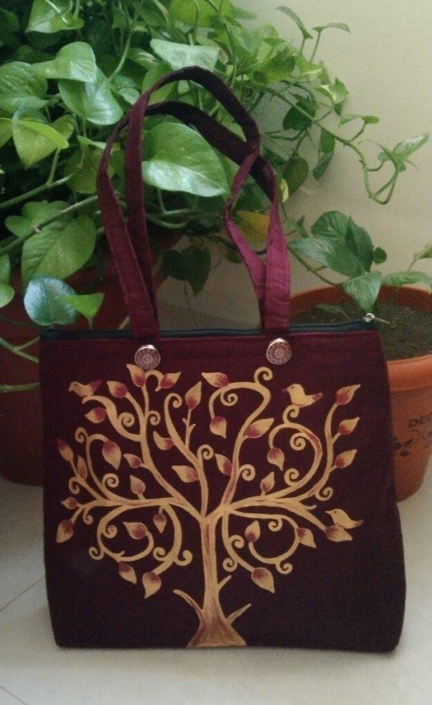 Hand made and hand painted bags