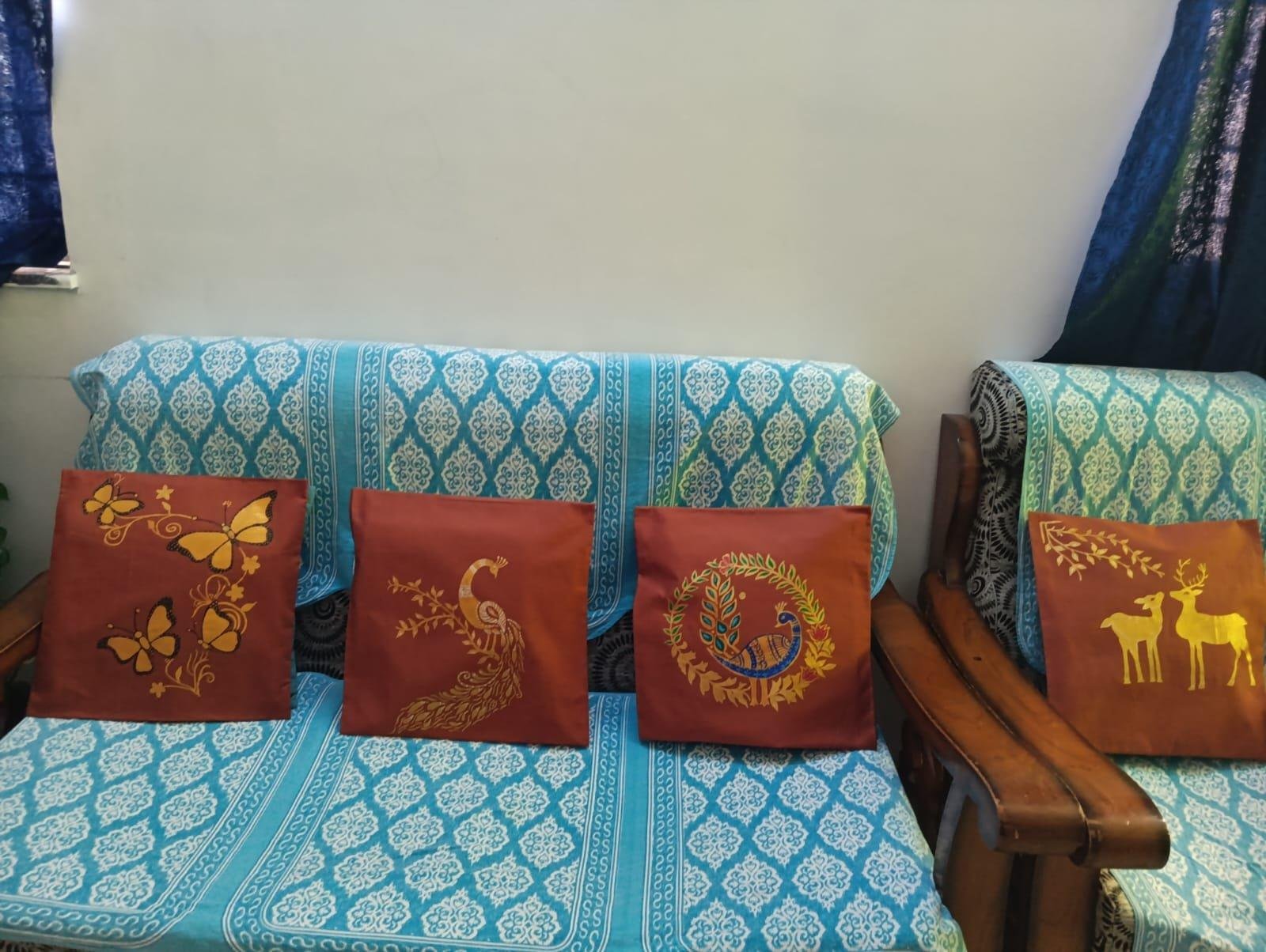 Hand painted cushion covers (pack of 5)