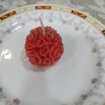 Rose Ball Candle 15 gm (Pack of 3)