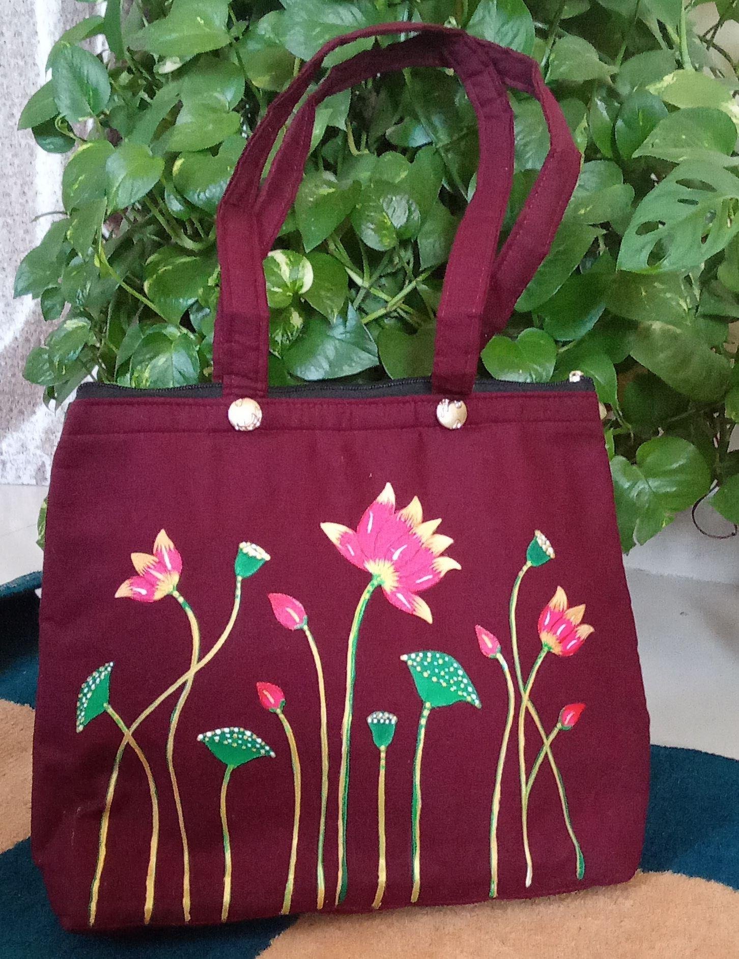 Hand made and hand painted bags