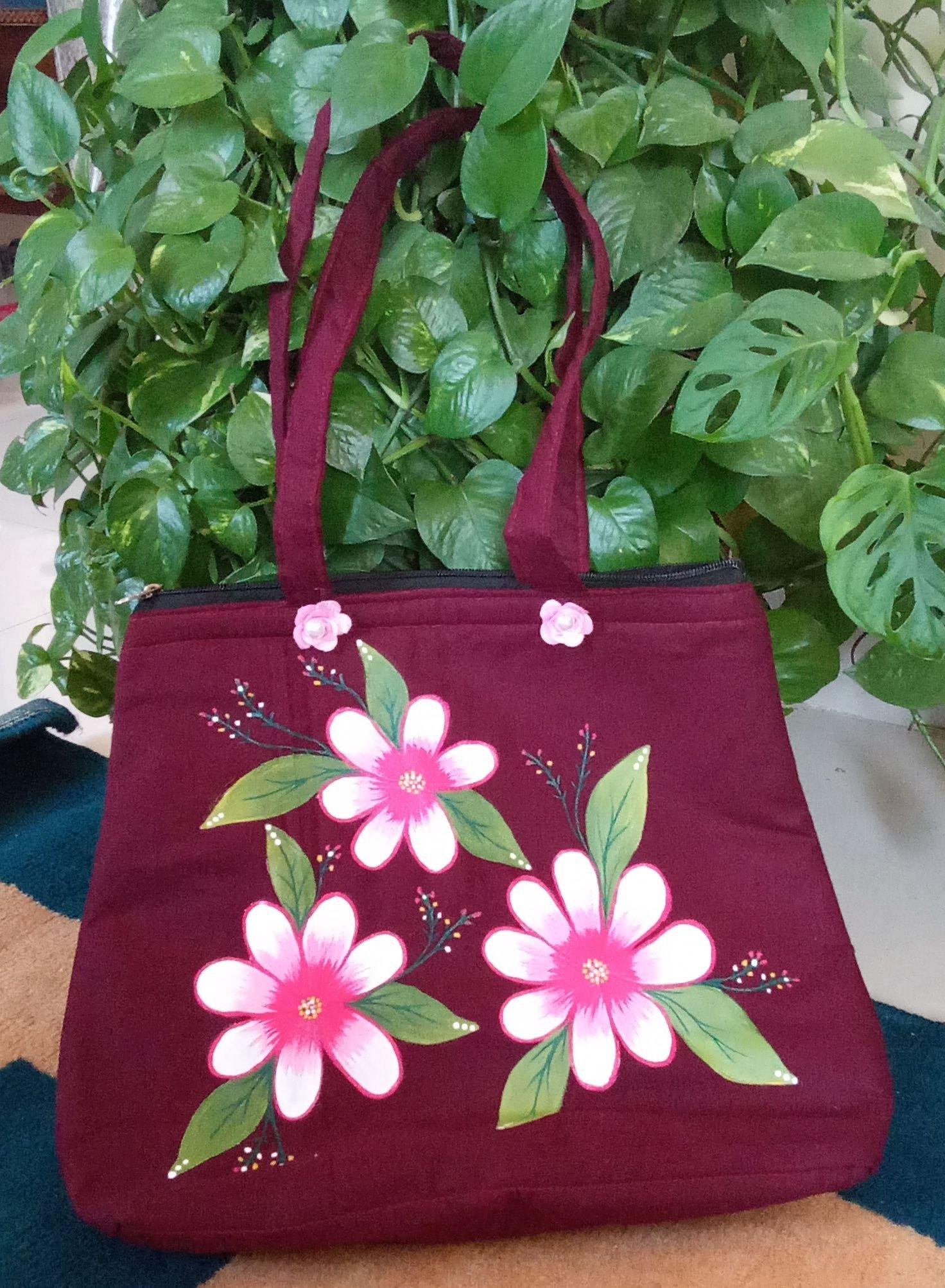 Hand made and hand painted bags