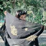 Cotton Hand Painting Dupatta Peacock Golden Colour Design