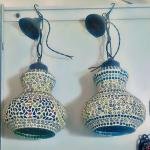 Traditional Jaipury Blue Pottery pair