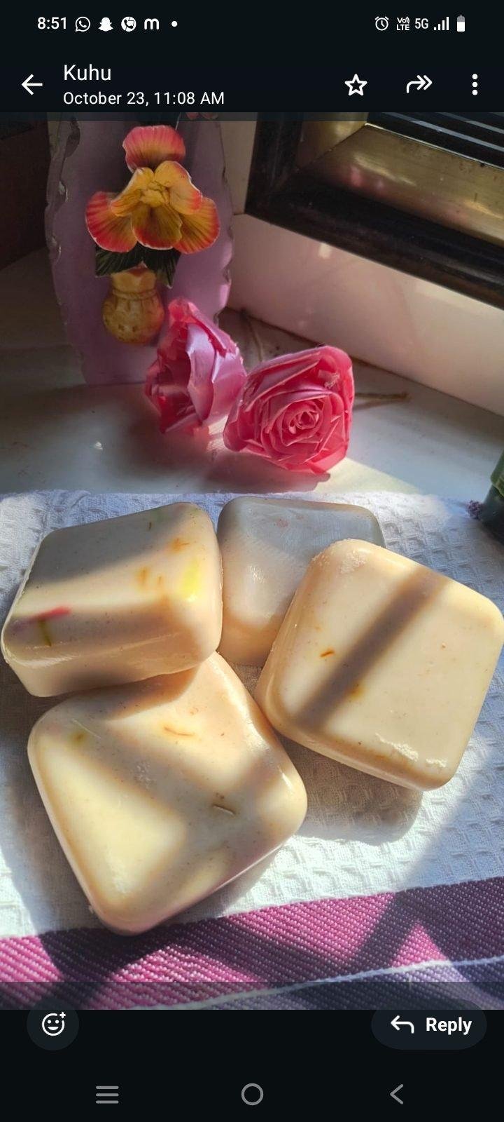 Purepetals Chandan and Kesar Beby Soap Homemade 100gm