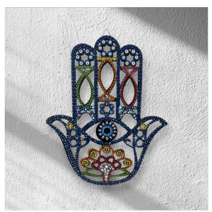 Colorful Hamsa Decor (14 inch)