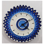 Elegant Handmade Blue Mandala Wall Clock (12 inch)