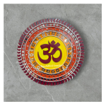 Handcrafted Om Mandala Wall Decor (18inch 8mm)