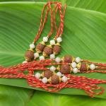 Eco-Friendly Cow Dung Rakhi for Raksha Bandhan And Handmade Traditional Rakhi ( 12 piece)