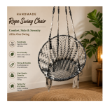 Elegant Handmade Rope Swing Chair for Home And Balcony
