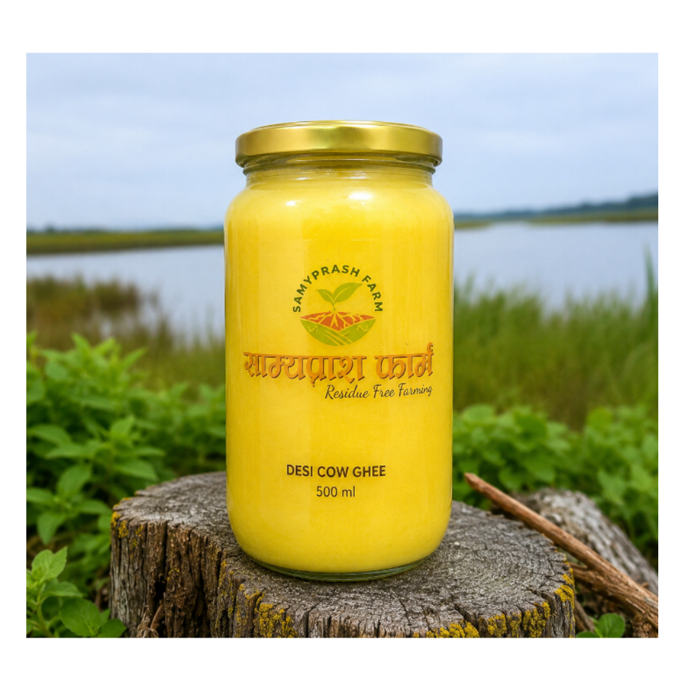 Pure Desi Cow Ghee And Farm Fresh A2 Bilona Ghee And Organic And Natural Homemade Ghee (500 g)