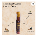Aushdha Natural Chandan Cow Dung Incense Sticks And Herbal Premium Dhoop Batti