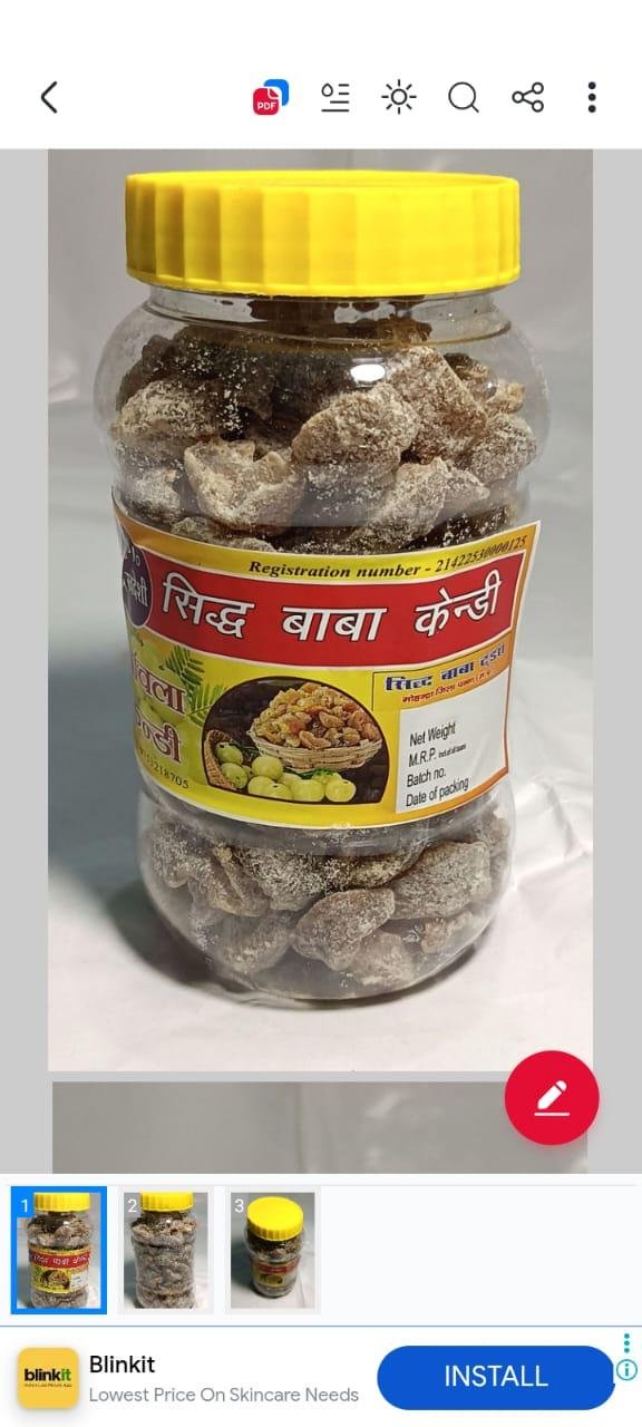 Desi Siddh Baba Amla Candy – Healthy And Tasty Digestive Snack (300gm)