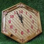 Elegant Wooden Bamboo Clock for Home Decor