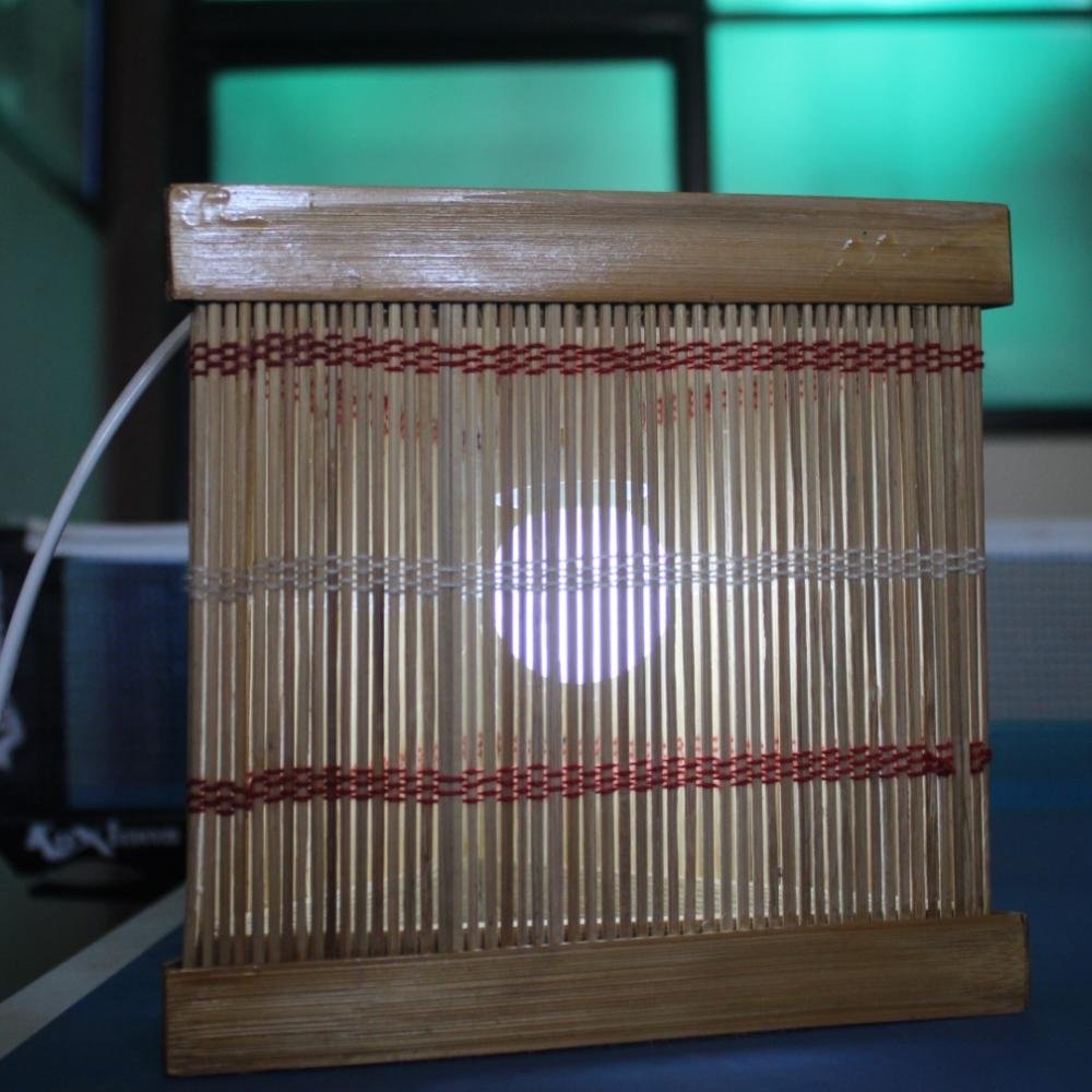 Elegant Handmade Bamboo Lamp ( Eco-Friendly Decorative Table Lamp)