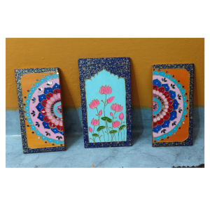 Elegant Hand-Painted Traditional Art Panels